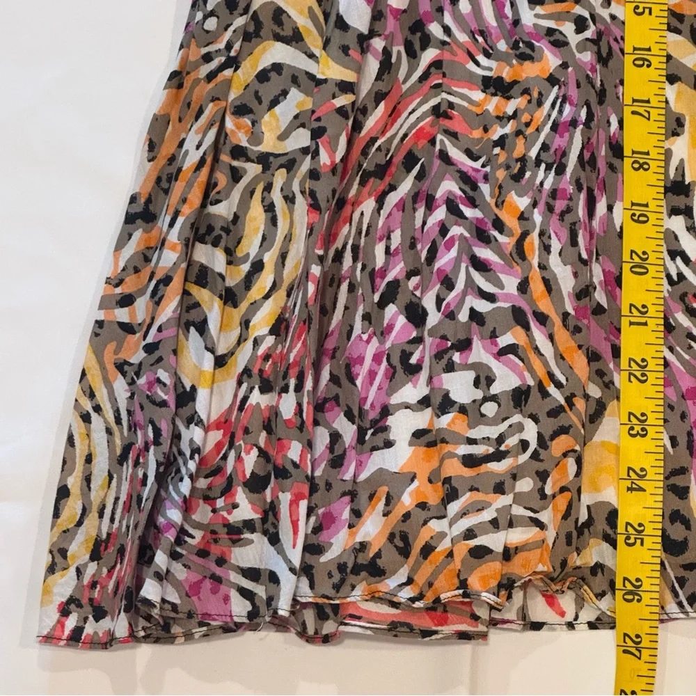 Allen B by Allen Schwartz Retro Animal‎ Print 100% Cotton Mini Dress Sz 5 / S